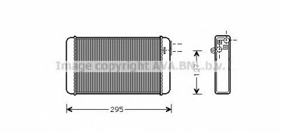 AVA QUALITY COOLING ol6116 -  Теплообменник, отопление салона